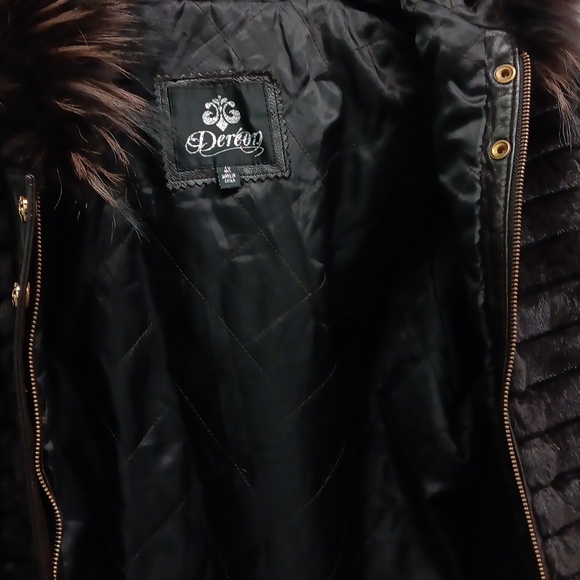 Dereon Hoode Coat Fur Collar XL - Picture 9 of 11